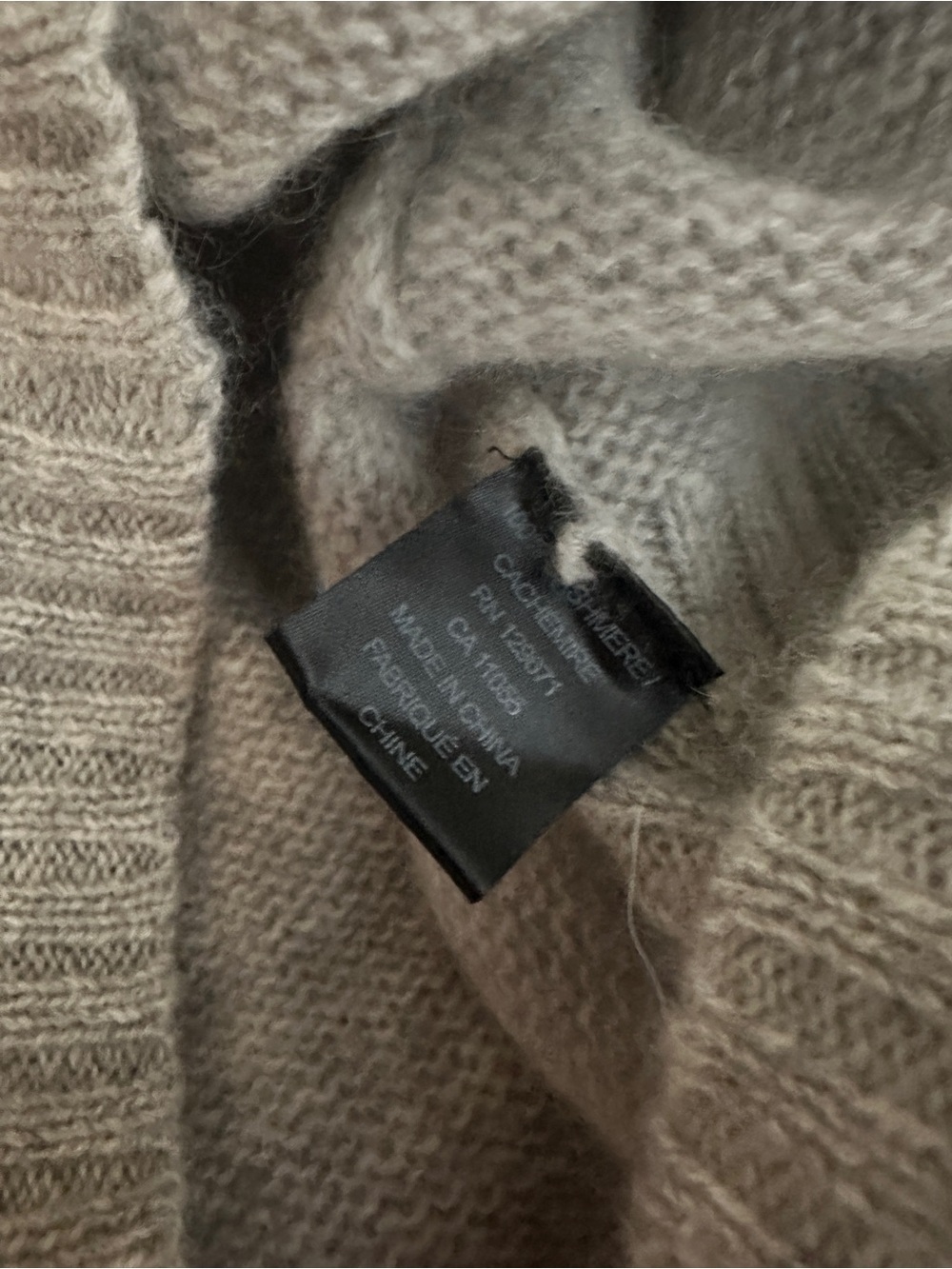 Skull Cashmere Gray Sweater Blue Abstract Rear Skull - Picture 5 of 6
